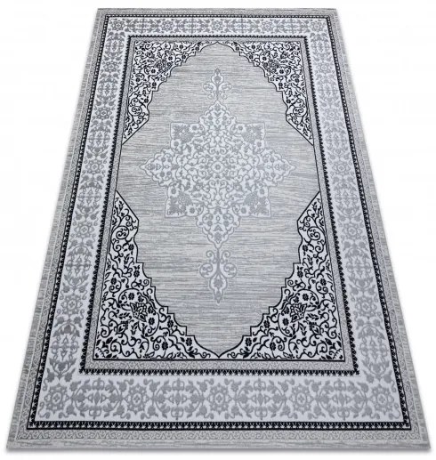 Kusový koberec Gloss 8490 52 Ornament ivory/grey, 120x170, šedá, chodba / predsieň, Dywany Łuszczów