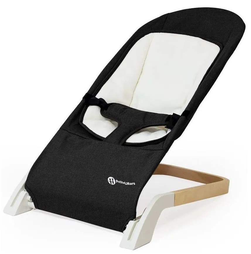 PETITE&MARS - Detské ležadlo CALMY čierna