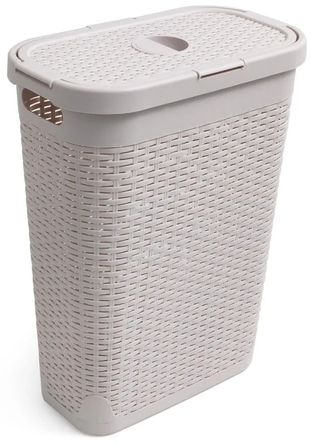 Béžový kôš na bielizeň Addis Calico, 40 l