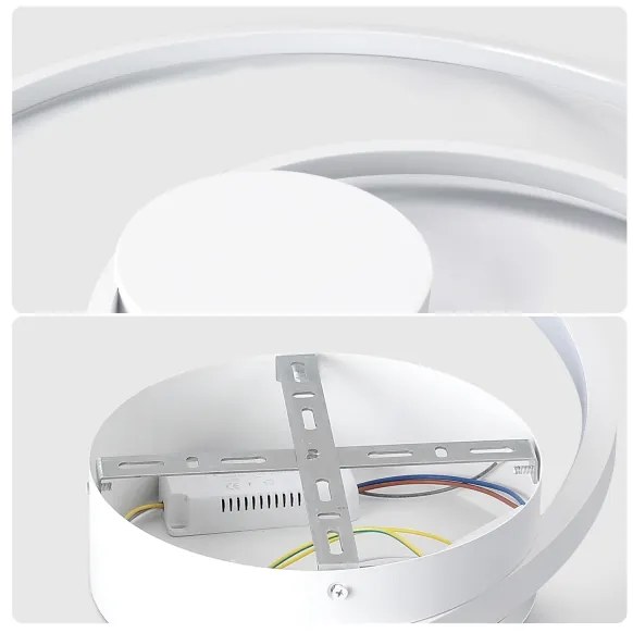 Brilagi - stmievateľné stropné svietidlo TWISTER LED/48W/230V priemer 50 cm biele + DO