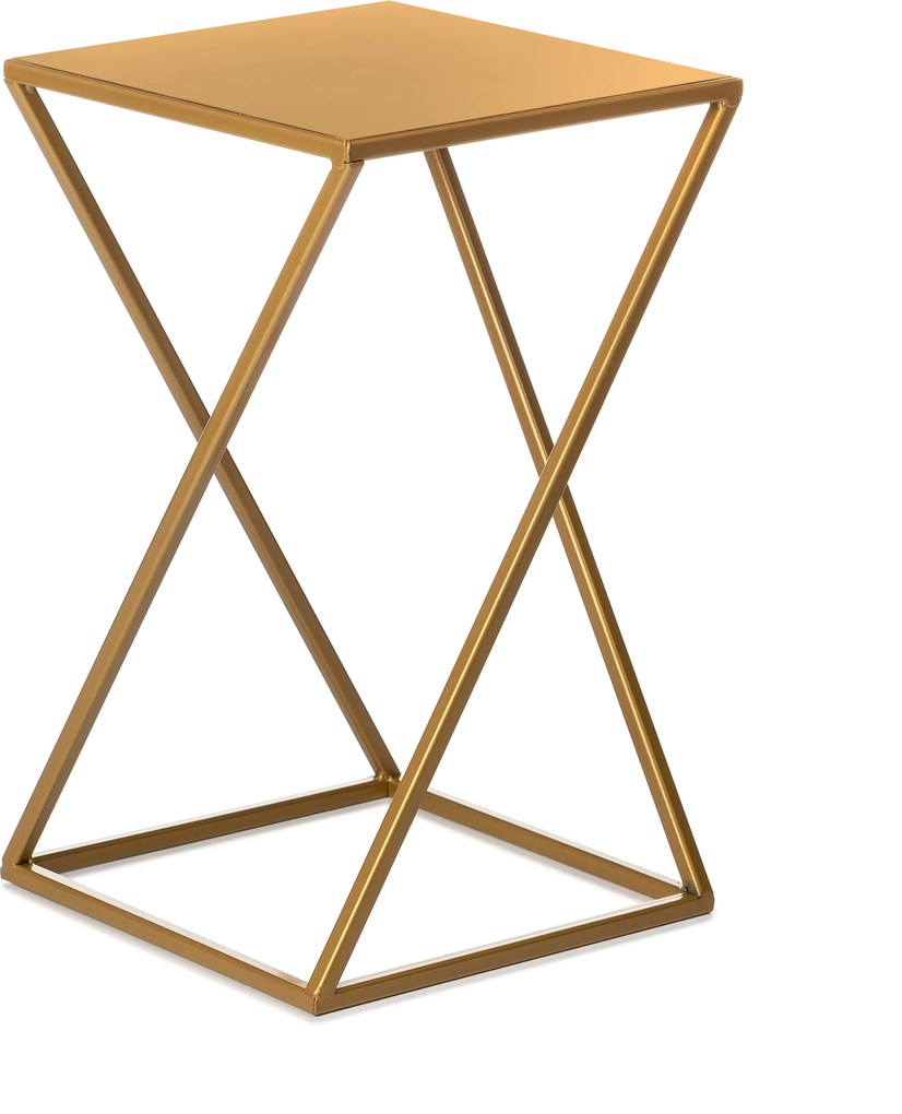 STOJAN NA KVETINÁČ LOFT4 40X24X24 CM ZLATÁ