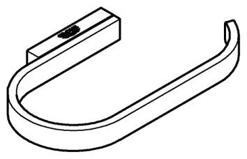 GROHE 41068AL0 - Držiak toaletného papiera SELECTION grafit