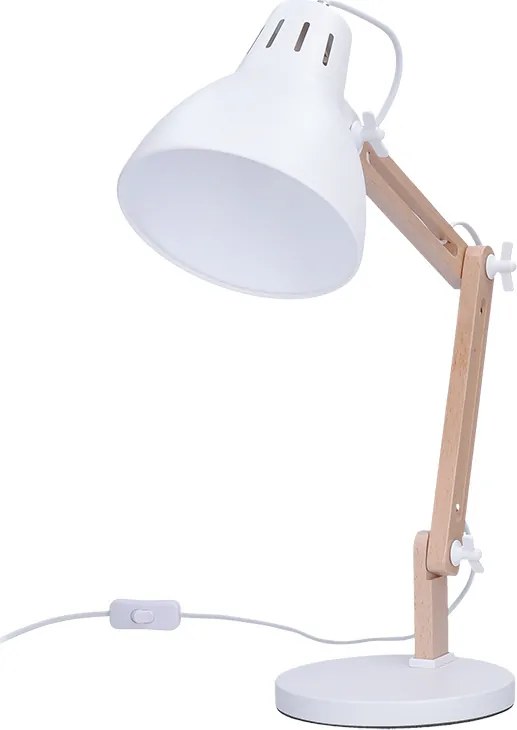 Stolová lampa Falun, E27, biela