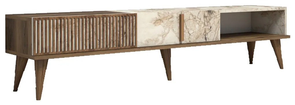 Televízny stolík Milan White Marble