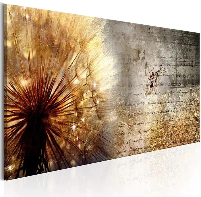 Obraz - Golden Dandelion Veľkosť: 120x40, Verzia: Premium Print