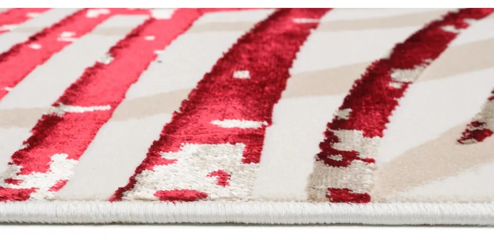 Kusový koberec Carna červenokrémový 120x170cm