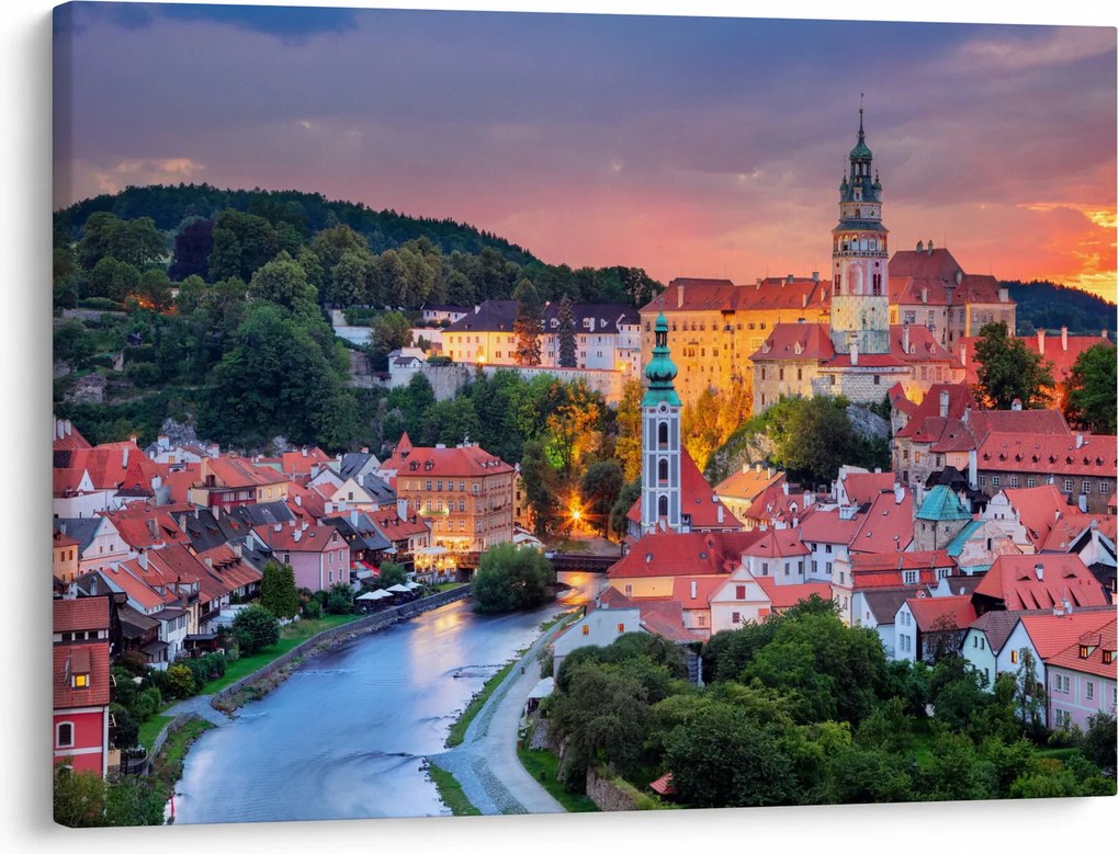 Obraz - Český Krumlov (70x50 cm)