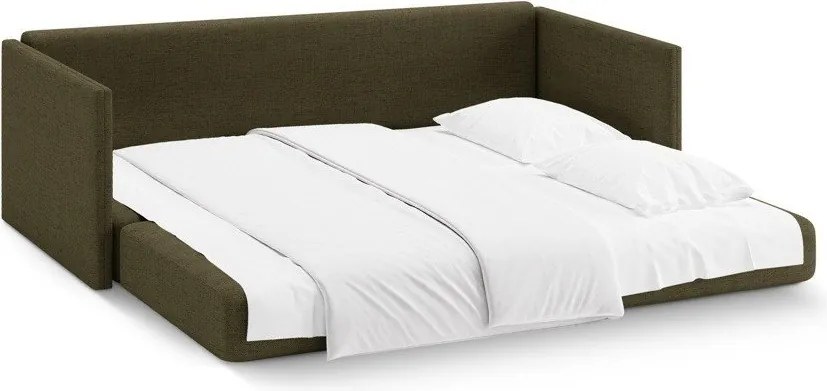 Zelená ženilková rozkladacia pohovka 209 cm Shannon – Cosmopolitan Design