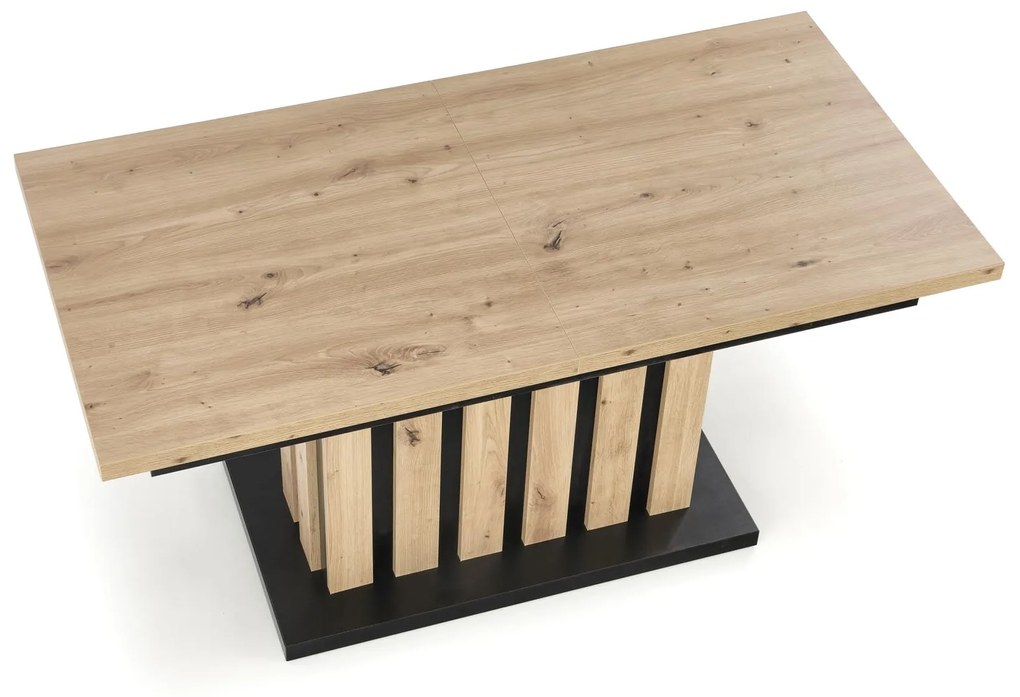 Rozkladací konferenčný stolík Baretti dub artisan/čierny