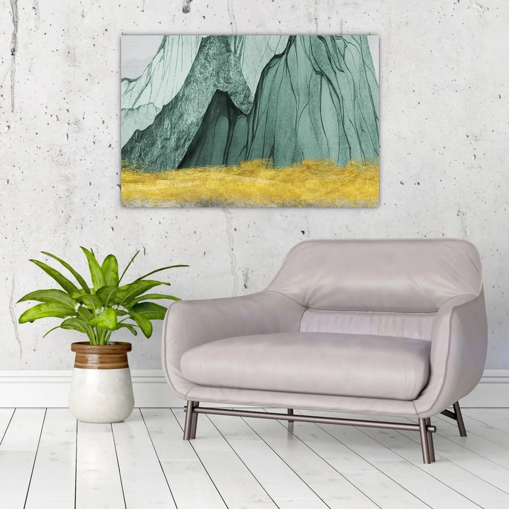 Obraz - Smaragdové hory N⁰3 (90x60 cm)
