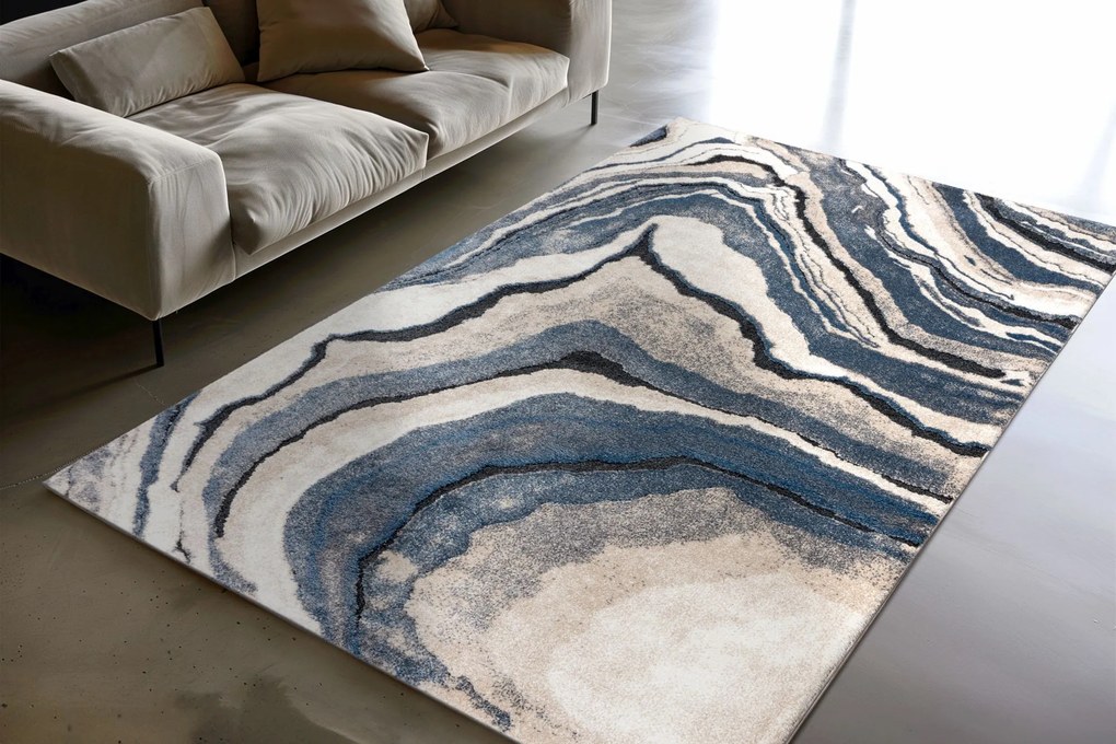 Obsession, Kusový koberec My Bologna 461 Blue, 160x230, modrá, chodba / predsieň