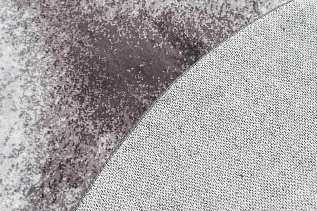 Protišmykový koberec NOVO sivý / hnedý kruh