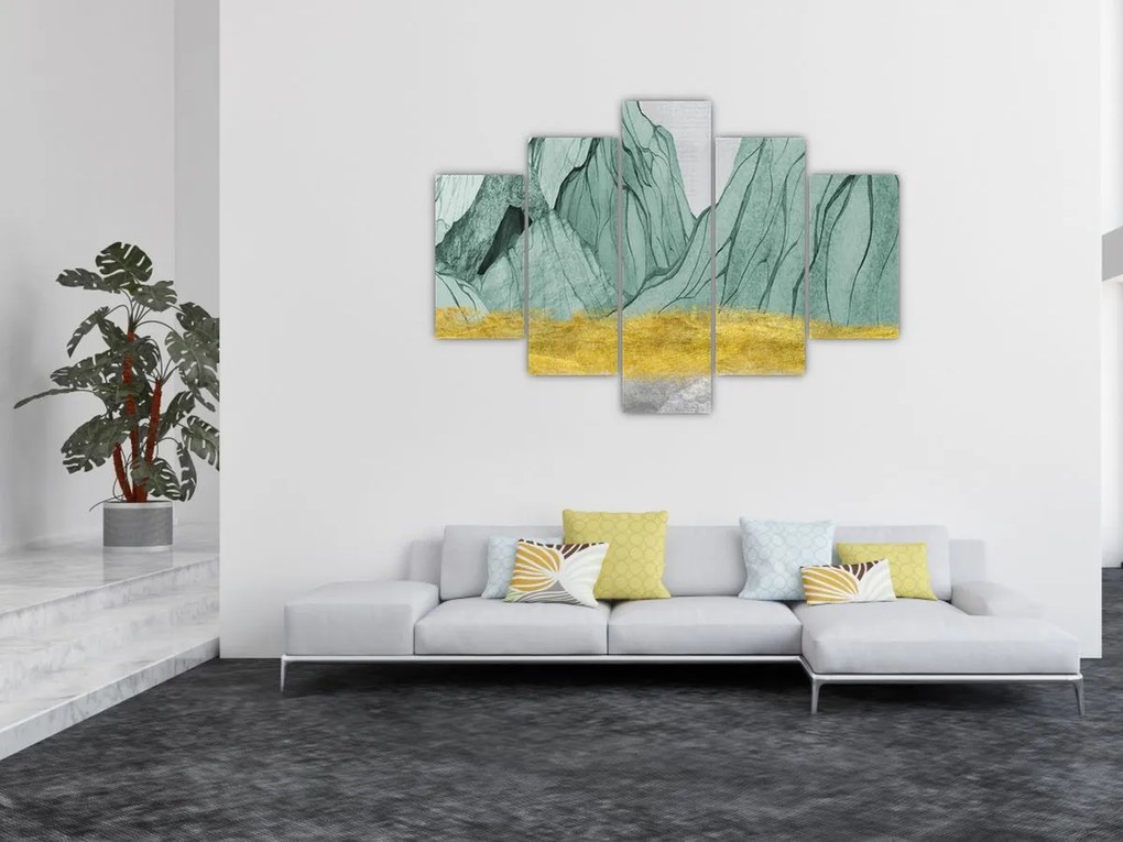 Obraz - Smaragdové hory N⁰1 (150x105 cm)