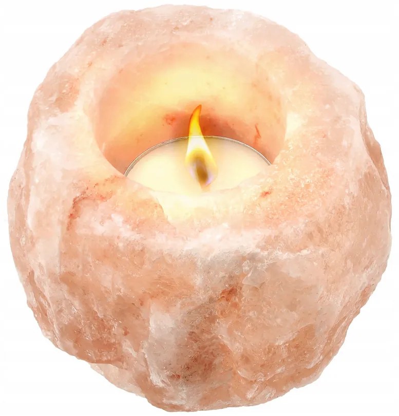 BERGE Soľná lampa NATURAL 900g - Ionizátor + sviečka