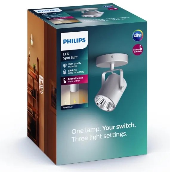 Philips - LED Bodové svietidlo SCENE SWITCH BYRE LED/4,3W/230V 2200/2500/2700K