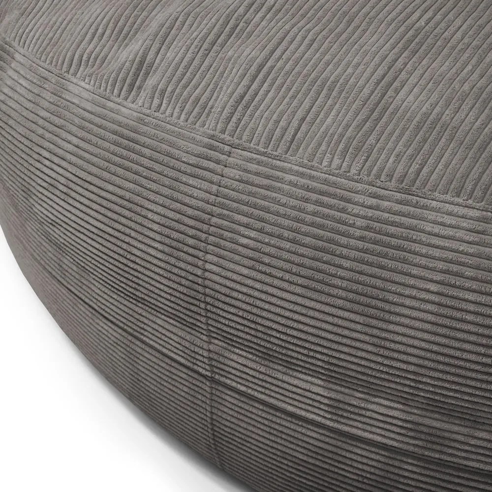 Fialový menčestrový sedací vak Roll 190 – SLOWDOWN