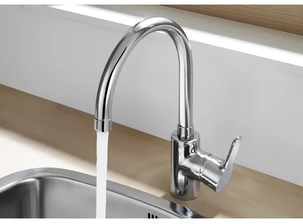 Roca A5A8409C00 - Kuchynská batéria L20 32,5 cm lesklý chróm