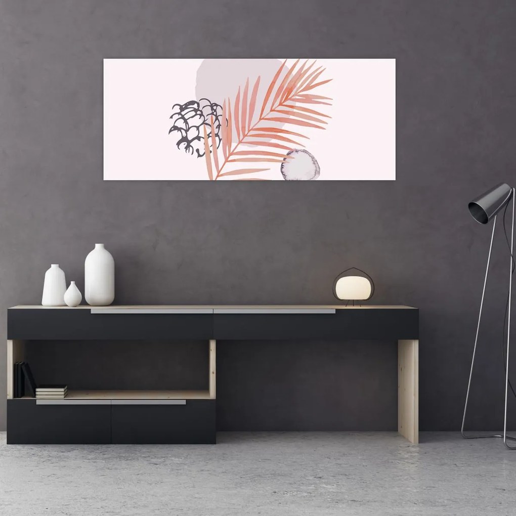 Obraz - Fialový minimalizmus N⁰3 (120x50 cm)