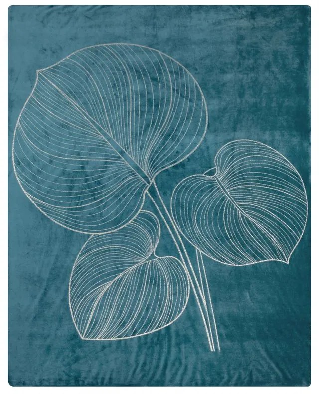Dekorstudio Deka BLANCA2 150x200cm - tyrkysová Rozmer deky: 150x200cm