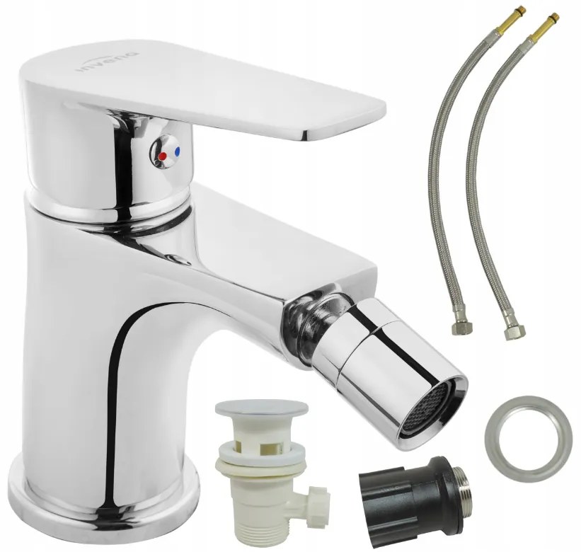 Invena Dokos, bidetová batéria, chrómová, INV-BB-19-001-V