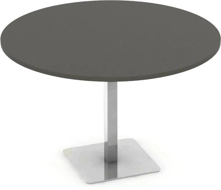 DREVONA09 Okrúhly stôl Ø 120 šedý + nerez REA FLAT 4