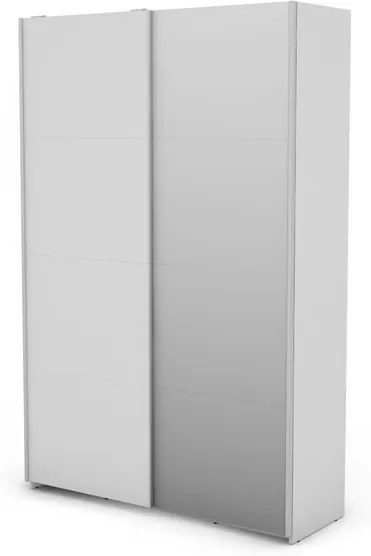 Šatníková skriňa Carlos 125/43 2D, biela, 125 cm