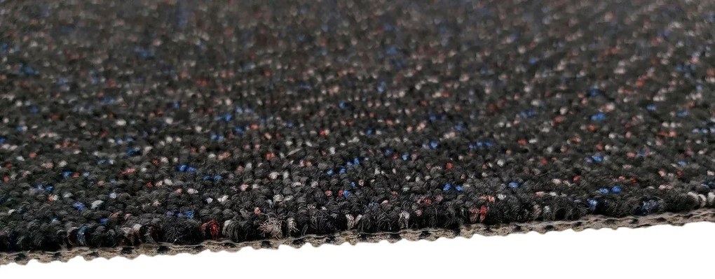 Koberec metráž New Techno 3528 antracit, na mieru, šíře 4m,5m, čierna, ab (mriežka), chodba / predsieň, Timzo