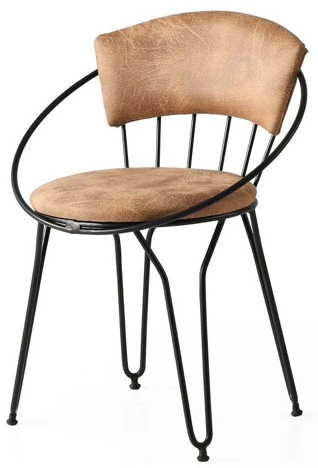 Súprava jedálenských stoličiek Istanbul Beige and Black, 2 ks