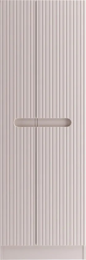 Koupelnová sestava nad pračku Nova Cashmere s košem na prádlo kašmírová/dub coast evoke