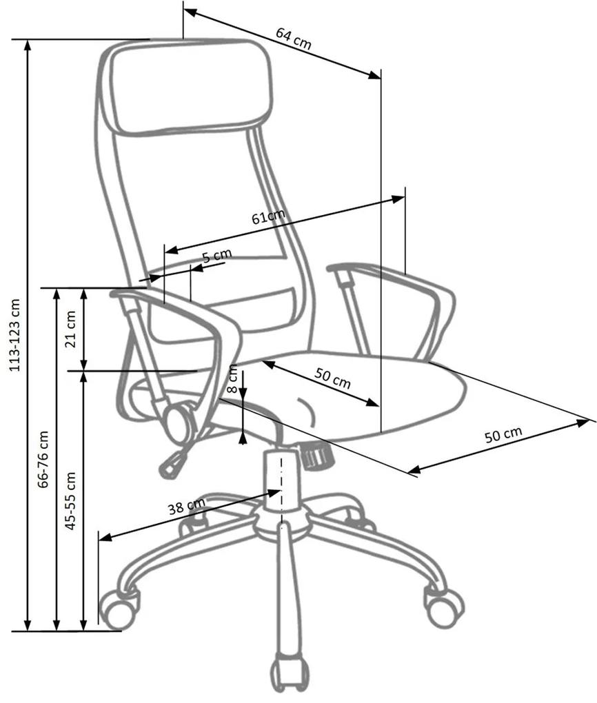 Kancelárska stolička s podrúčkami Zoom - čierna / sivá