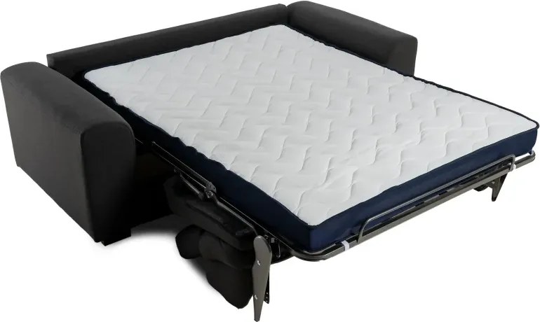 Pohovka FELYNE br. FELYNE s rozkladom na každodenné spanie, 140, tm. šedá (jazz 22 graphite)