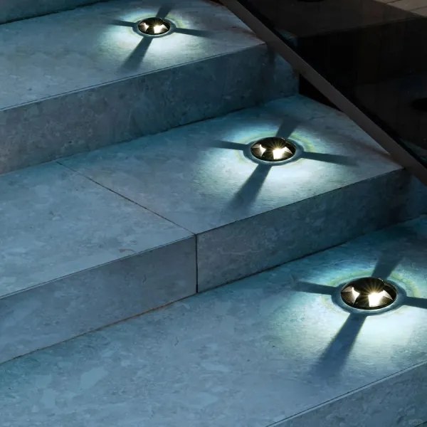 Brilagi - LED vonkajšie zapustené nájazdové svietidlo GROUNDRAY LED/1W/230V čierne IP67