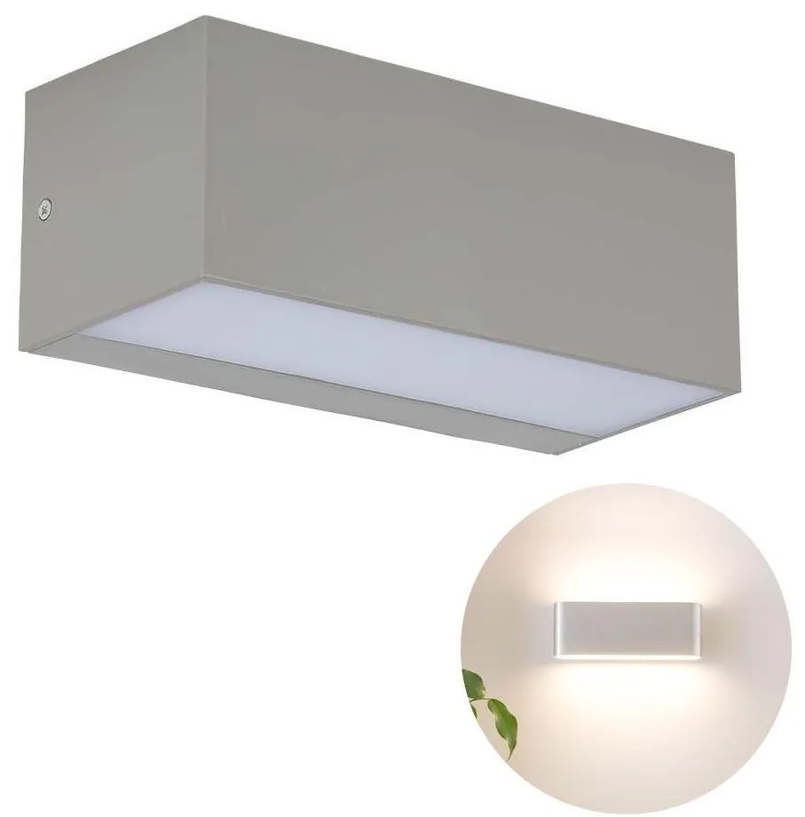 V-Tac LED Vonkajšie nástenné svietidlo LED/12W/230V 3000K IP65 VT0946