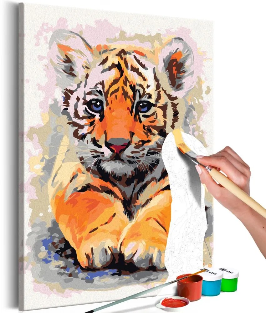 Maľovanie podľa čísiel - Baby Tiger 40x60