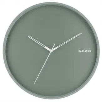KARLSSON HUE nástenné hodiny Zelená