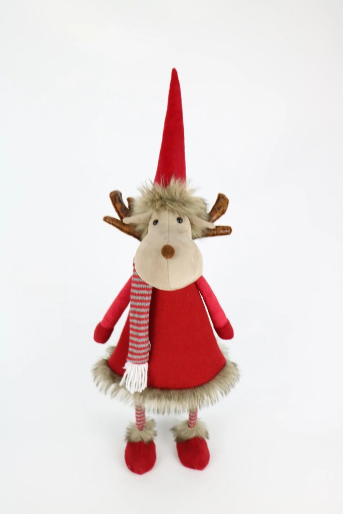 Vánoční sob SWETIE 65 cm červený