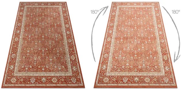 Koberec SOHO 477.27.LA300 OSTA geometrický naturálny terakotový / béžový