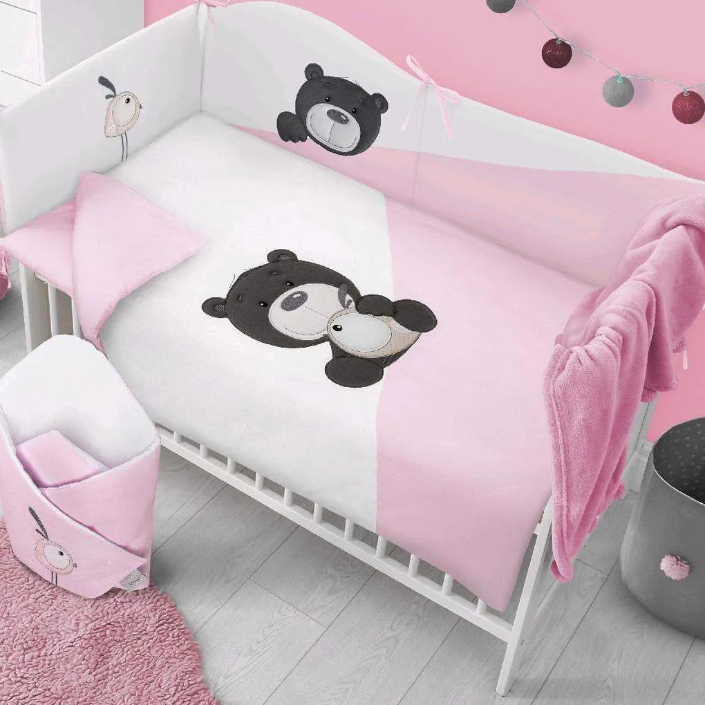 6-dielne posteľné obliečky Belisima LILO & LU 90/120 ružová