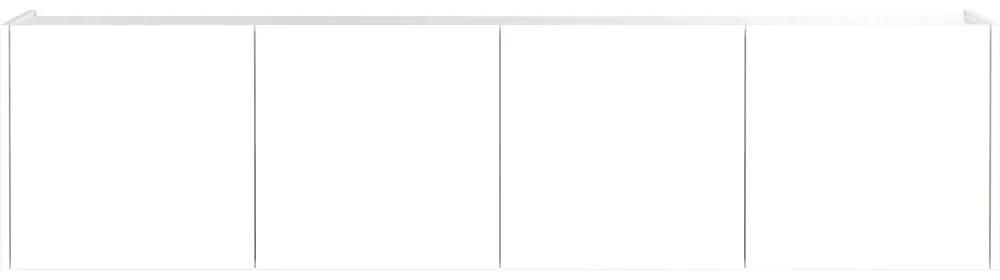 Biely TV stolík 183x45 cm Piana – Germania