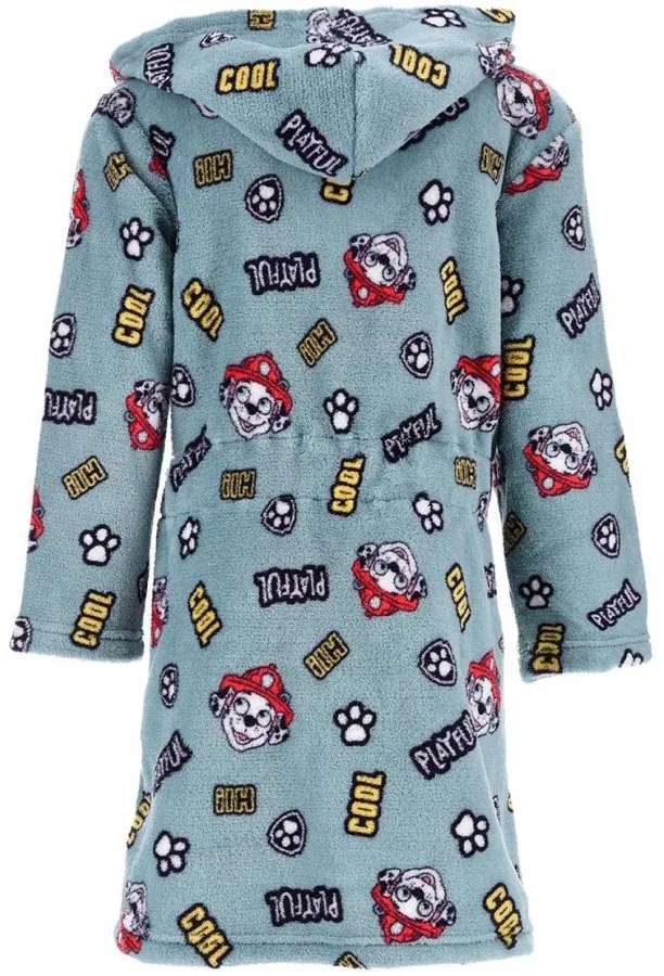 Detský / chlapčenský coral fleece župan s kapucňou Paw Patrol - Marshall, EU 98 Modrá