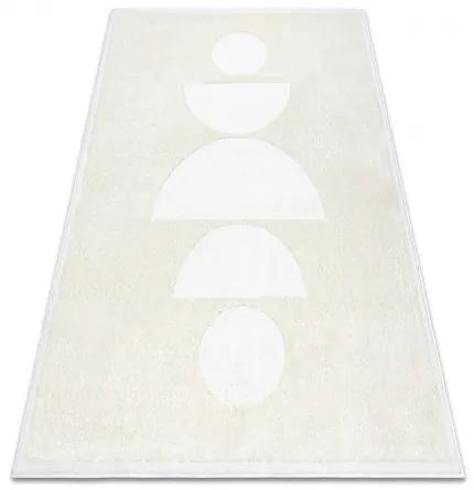 Moderný koberec MODE 8598 geometrická krémová Veľkosť: 80x150 cm