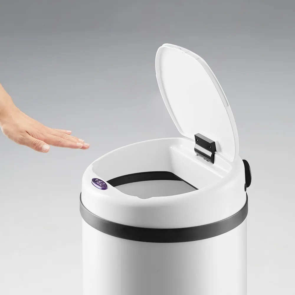 Monzana Bezdotykový odpadkový kôš - automatické otváranie - 56 l biely