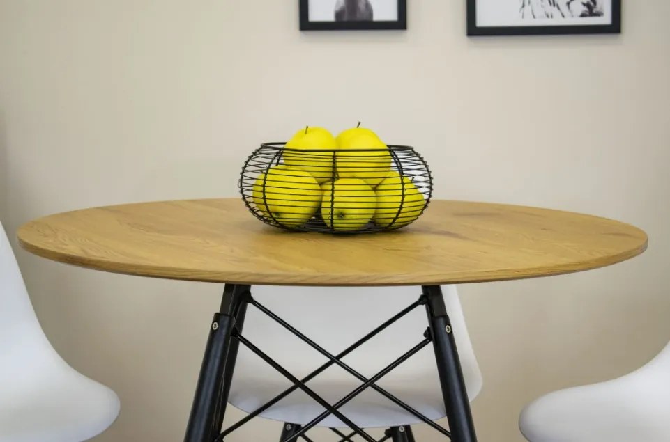 TRENDIE Jedálenský stôl EDDIE 90 cm dub