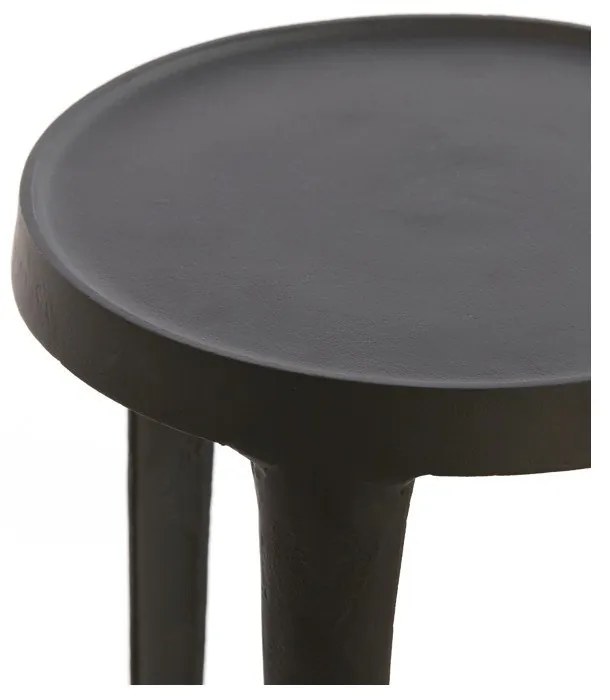 Kovové okrúhle odkladacie stolíky v súprave 2 ks ø 35 cm Tobias – Light & Living