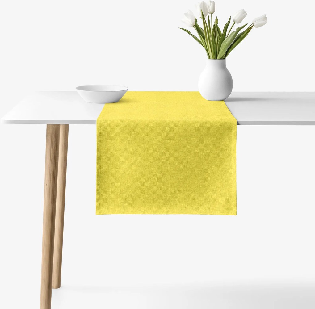 Goldea behúň na stôl malaga - limetkový 20x140 cm