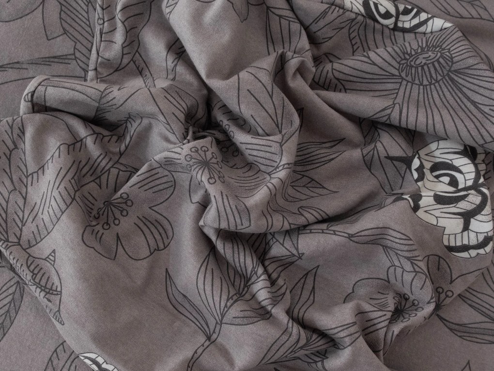 Obliečka Mako jersey 70 × 90 cm – Valeria sivohnedá