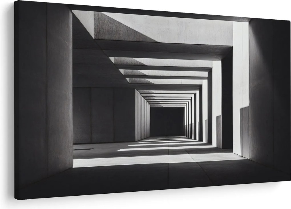 Obraz - Štvorcový tunel (90x60 cm)