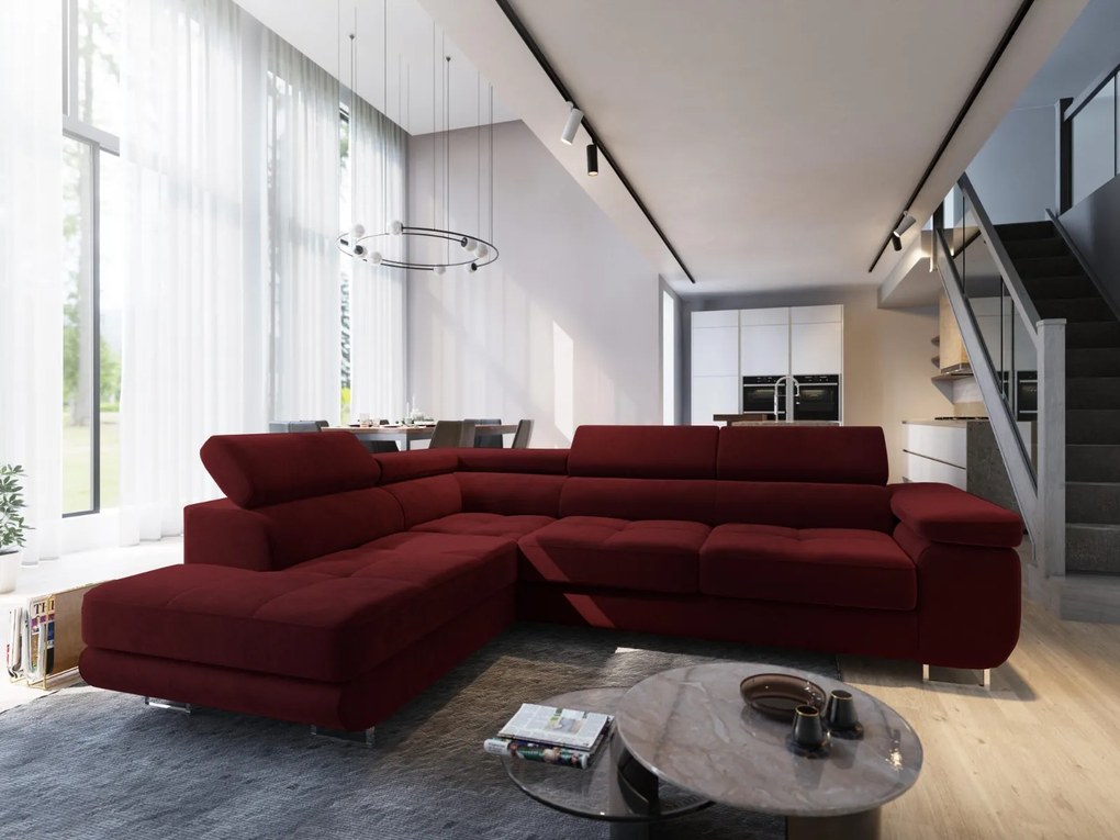 Rohová sedačka NOEL – rozkladacia, úložný priestor | Monolith 59