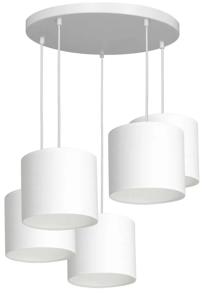 Luster na lanku ARDEN 5xE27/60W/230V biela