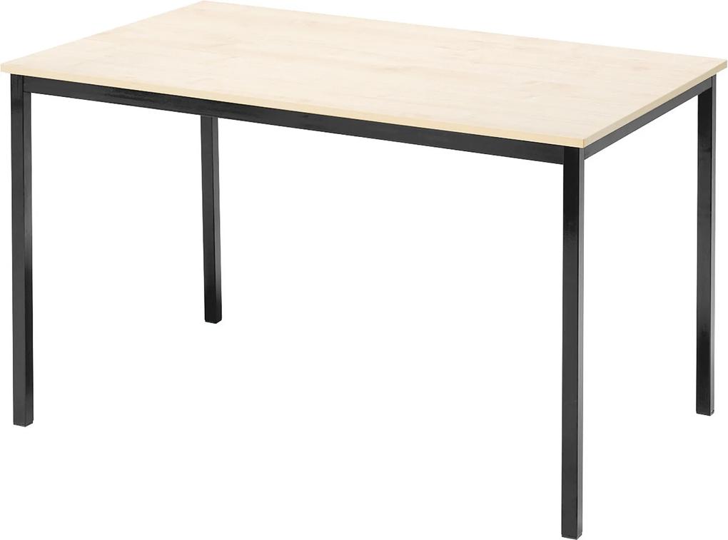 Jedálenský stôl Jamie, 1200x800 mm, breza/čierna